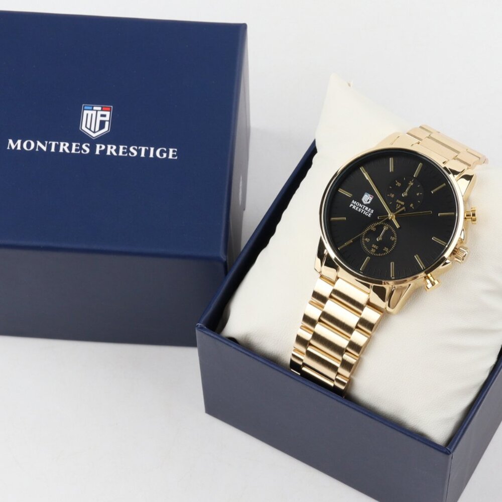 Invicta X Montres Prestige Gold/Black Men's Watch 42mm MPW-0124 New!